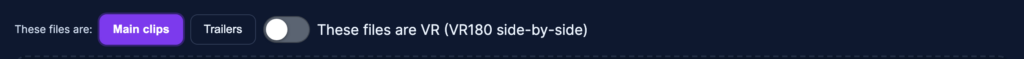 The same switch in Bulk upload. It applies to every file you add after flipping it, not to files already in the queue.